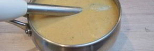 суп с запеченными баклажанами