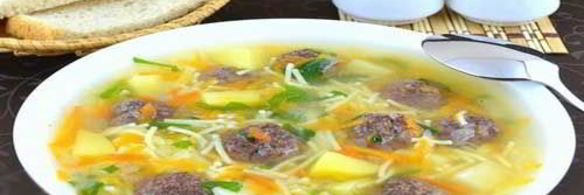 сырный суп с фрикадельками