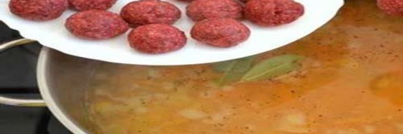 сырный суп с фрикадельками