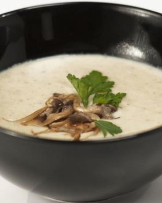 Сырный суп с грибами