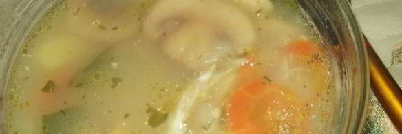 сырный суп с шампиньонами