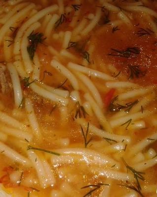 Томатно-мясной суп