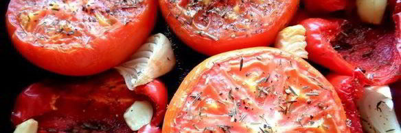 томатный суп с перцем и рисом