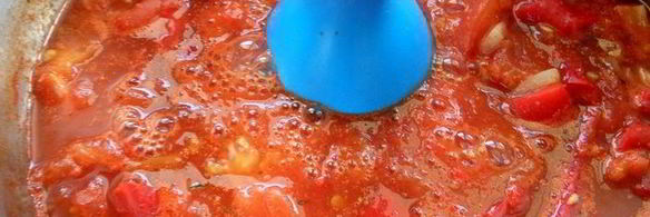 томатный суп с перцем и рисом