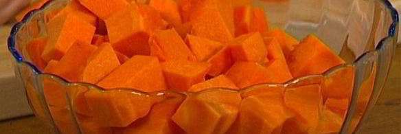 тыквенный суп с мидиями