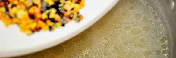 тыквенный суп с разноцветной чечевицей