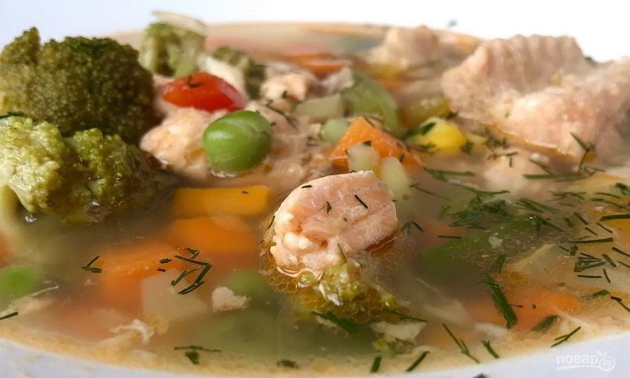 Рецепт ухи из красной рыбы