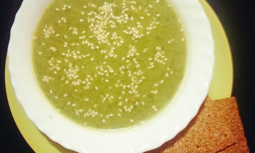 Рецепт зеленого крема-супа из чечевицы и шпината