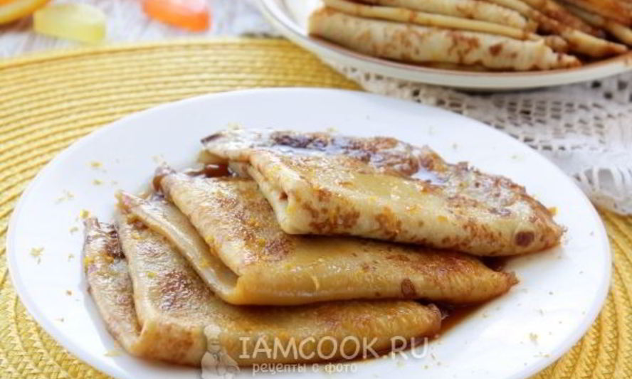 Рецепт блинчиков креп сюзетт