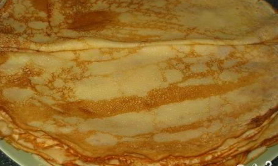 Рецепт блинчиков на кислом молоке без яиц