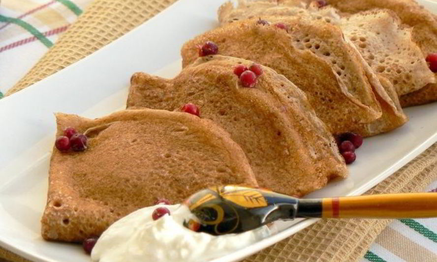 Рецепт блинчиков пшенично-гречневые