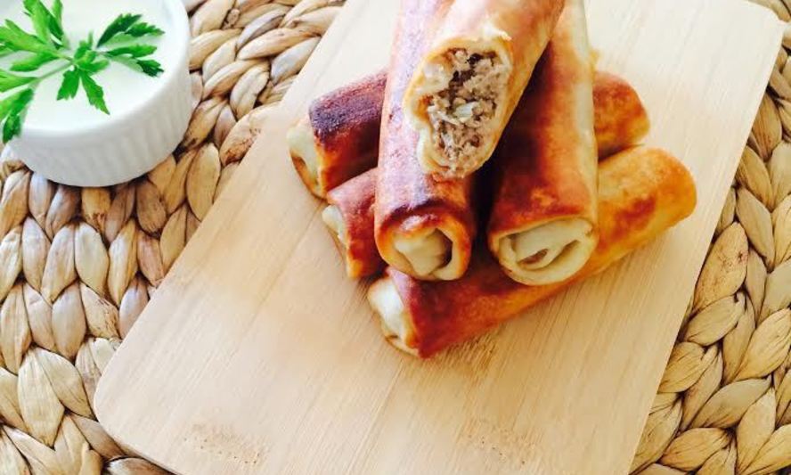 Рецепт блинчиков с мясом