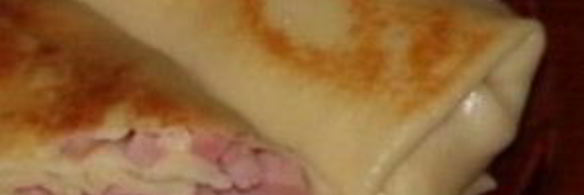 блинчики с ветчиной и сыром