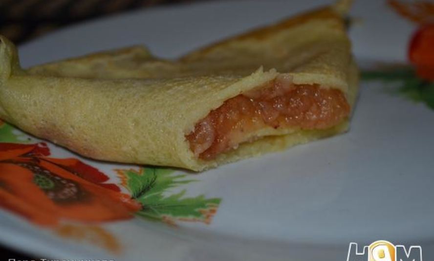 Рецепт блинчиков с яблоками