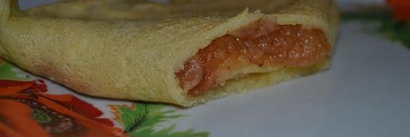 блинчики с яблоками