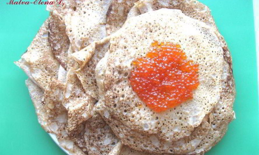 Рецепт блинов гречнево-пшеничные