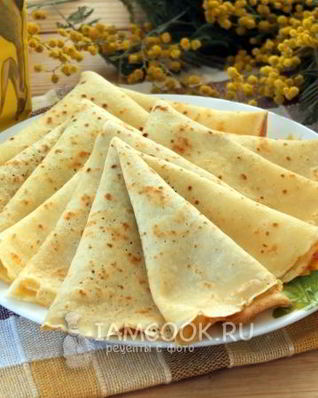 Блины из кукурузной муки