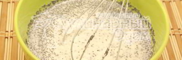 блины с маком