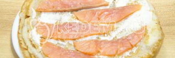 блины с семгой