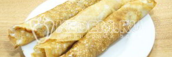 блины с семгой