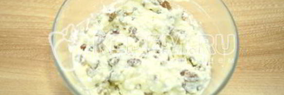 блины с творогом и изюмом