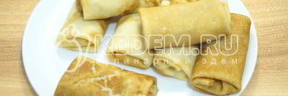 блины с творогом и изюмом