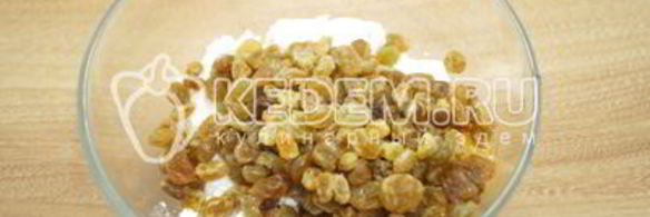 блины с творогом и изюмом