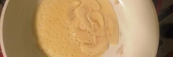 блины с яблоками