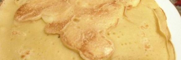 блины с яблоками