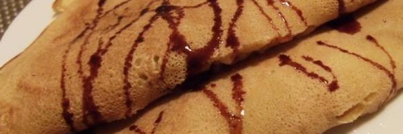 блины с яблоками