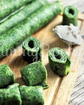 Блины со шпинатом