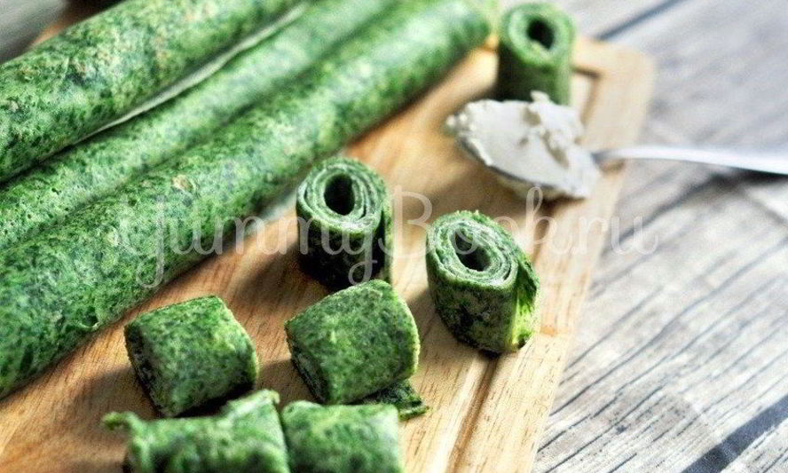 Рецепт блинов со шпинатом