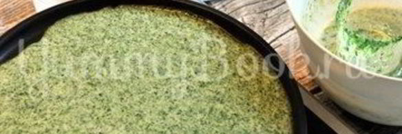 блины со шпинатом