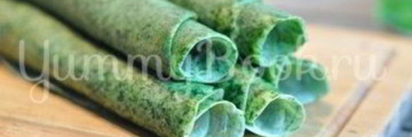 блины со шпинатом