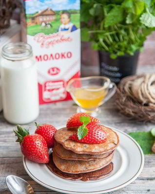 Черничные панкейки