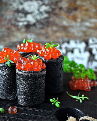 Черные блины Halloween по-русски