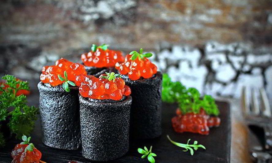 Рецепт черные блины halloween по-русски