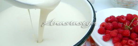 дрожжевые блины с творожным кремом