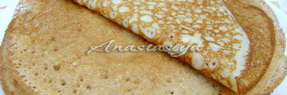 дрожжевые блины с творожным кремом