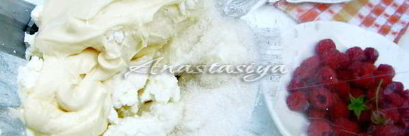 дрожжевые блины с творожным кремом