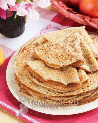 Гречневые блины тонкие