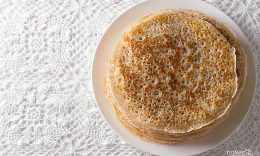 Рецепт кружевных блинов