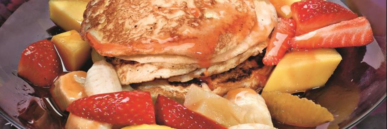 Рисовые блины с фруктами