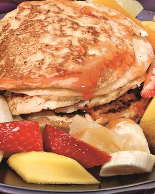 Рисовые блины с фруктами