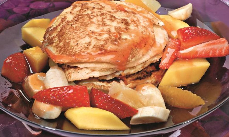 Рецепт рисовых блинов с фруктами