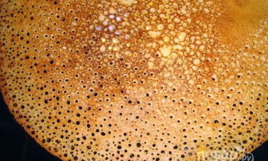 Рецепт тонких блинов с дырочками