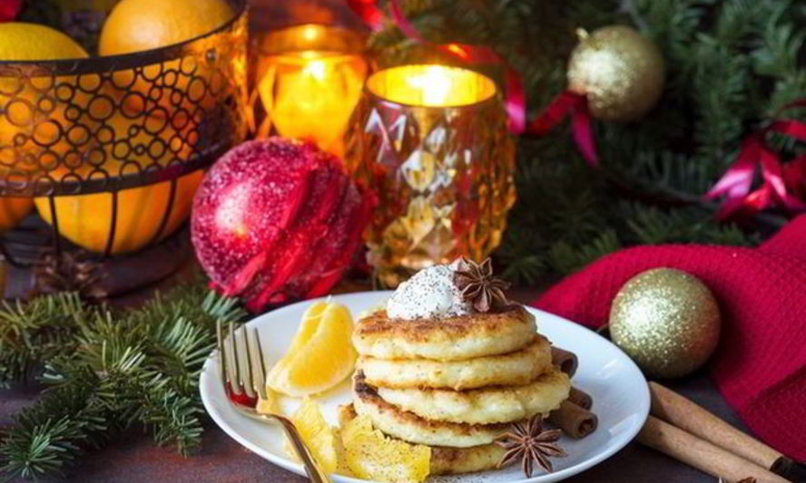 Рецепт творожно-апельсиновых панкейки