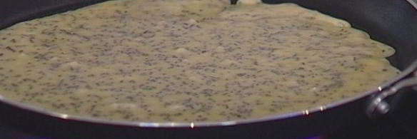 венгерские маковые блины с куриной печенкой