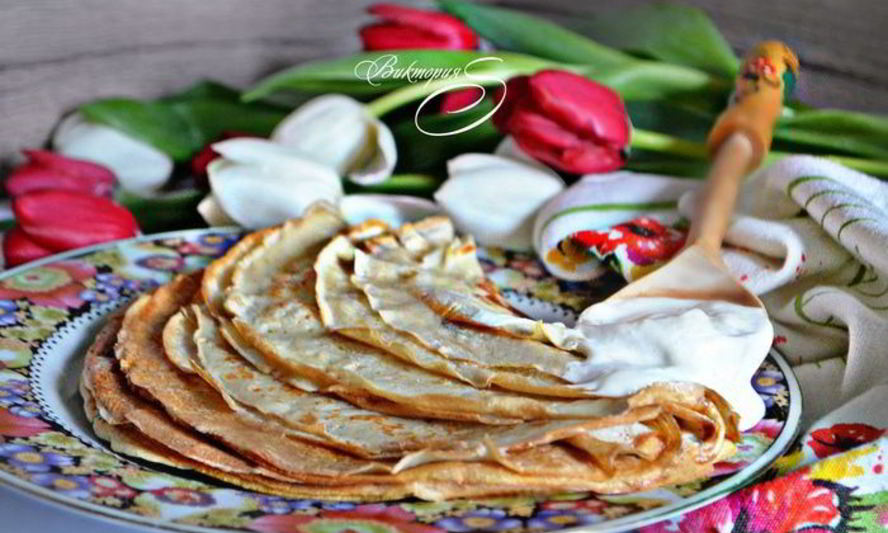 Рецепт заварных блинов на кефире