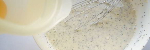 заварные лимонные блины с маком